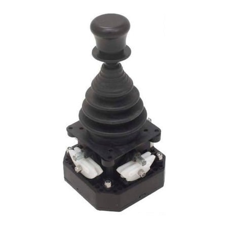 Springer Controls Co HERCULES Joystick; 5 step U/D, 0 step L/R, cross mvemnt, spring-return, mech.interlock+no/nc contact F661AC05500001